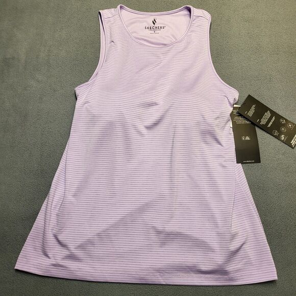 NWT Skechers GoWalk Tank Top Womens S Purple Built In Shelf Bra Activewear Gym - Picture 1 of 6